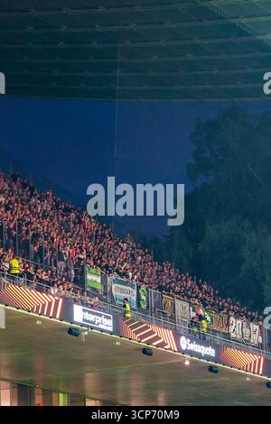 Braga, Portugal. September 2025. Braga - Uitvak im ersten Spiel der UEFA Europa League 2025/2026. Das Spiel findet am 24. September 2025 in Braga, Portugal, zwischen S.C. Braga und Feyenoord im Estadio Municipal de Braga statt. Credit: Box to Box Pictures/Alamy Live News Stockfoto