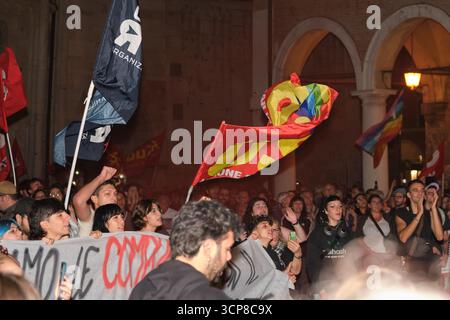 Manifestazione pro-Palestina Modena 24 settembre 2025, Italien Stockfoto
