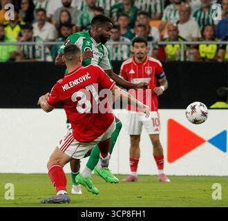 UEFA Europa League Fußballspiel Real Betis gegen Nottingham Forest im La Cartuja Stadion in Sevilla, Spanien. September 2025. 900/Cordon Press Credit: CORDON PRESS/Alamy Live News Stockfoto