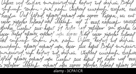 Handgezeichneter Text mit kursiver Handschrift für persönliche Notizen und Journaleinträge. Organische Handwerkskunst, authentische Schriftkommunikation mit natürlichen Tintenstrichen und fließenden Letterformen. Stock Vektor