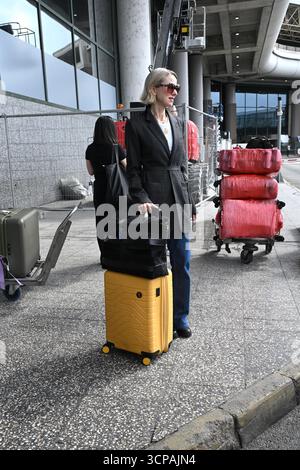 Mailand, Italien. September 2025. Mailand, Naomi Watts Ankunft am Flughafen Malpensa Credit: Unabhängige Fotoagentur/Alamy Live News Stockfoto