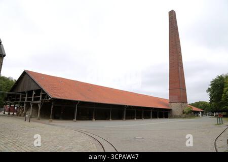 18.09.2025 Witten, NRW, ehemalige Ziegelei auf dem Gelände der Zeche Nachtigall im Muttental. Die Zeche ist ein LWL-Industriemuseum. Das Gelände ist Teil der IGA27 im Bereich unsere Gärten. *** 18 09 2025 Witten, NRW, ehemalige Ziegelei auf dem Gelände der Zeche Nachtigall in Muttental die Zeche ist ein LWL-Industriemuseum das Gelände ist Teil der IGA27 im Bereich Our Gardens Stockfoto