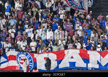 Rio, Brasilien - 24. september 2025: Fans während des Spiels zwischen Vasco x Bahia um die 16. Runde der brasilianischen Meisterschaft im Sao Januario Stadion Stockfoto