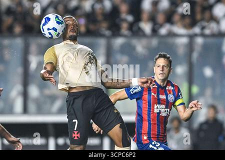 Rio, Brasilien - 24. september 2025: David Spieler während des Spiels zwischen Vasco x Bahia um die 16. Runde der brasilianischen Meisterschaft im Sao Januario stadi Stockfoto