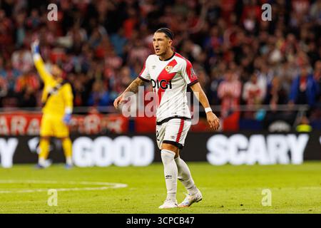 Alfonso Espino Pacha wurde während des 25 26 Spiels der LaLiga EA SPORTS zwischen den Teams von Atletico de Madrid und Rayo Vallecano bei Riyadh Air Metropolitano (Mac Stockfoto
