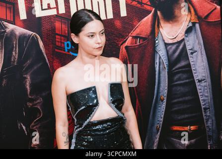 24. September 2025, New York, NY, USA: Rosa Salazar besucht die Weltpremiere der Amazon MGM Studios „Play Dirty“. Im SVA Theater in New York. Dinara Khairova/Photo Image Press/Zuma Press 24. September 2025. (Credit Image: © Photo Image Press via ZUMA Press Wire) NUR REDAKTIONELLE VERWENDUNG! Nicht für kommerzielle ZWECKE! Stockfoto