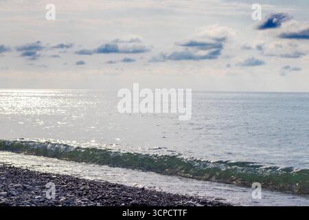 Nahaufnahme der Meereswelle Stockfoto