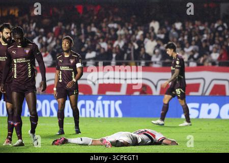 Sao Paulo, Brasilien. September 2025. Luciano von São Paulo während des Spiels gegen LDU in der zweiten Folge des Viertelfinals der CONMEBOL Libertadores im Morumbis Stadium südlich von São Paulo, diesen Donnerstag, 25. September 2025 Credit: Brazil Photo Press/Alamy Live News Stockfoto