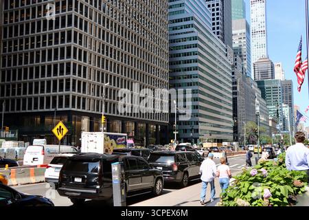 Park Avenue in Midtown Manhattan, New York, September 2025 Stockfoto