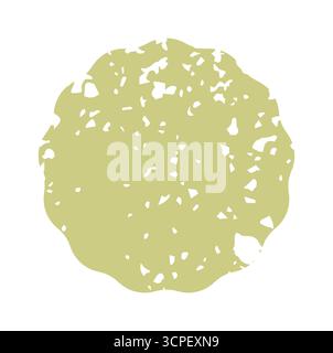 Satz grüner Öko-Aufkleber mit Grunge-Textur in verschiedenen Formen. Bio-Etiketten, die sich ideal für umweltfreundliche Produkte, Werbeaktionen und nachhaltige Markenbezeichnungen eignen Stock Vektor