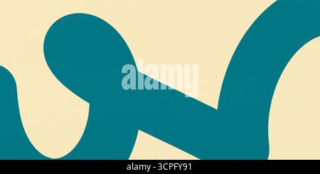 Lebendiger farbenfroher Hintergrund mit sanften Tönen, die wellenförmige Formen bilden. Abstraktes Illustrationsdesign für Website, Kopfzeile, Banner und Visitenkarte. Stockfoto