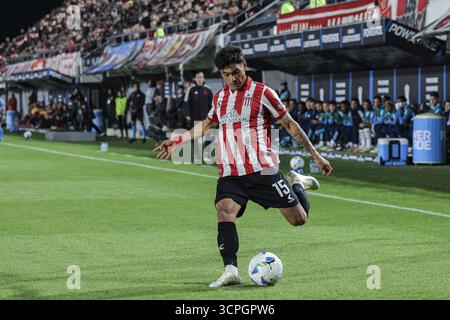 Buenos Aires, Argentinien. September 2025. BUENOS AIRES, ARGENTINIEN - 25. SEPTEMBER: Arzamendia of Estudiantes während des Copa Libertadores Viertelfinales 2025 zwischen Estudiantes und Flamengo im Estadio Jorge Luis Hirschi am 25. September 2025 in Buenos Aires, Argentinien (Foto: Marco Buenavista/Sports Press Photo) Credit: SPP Sport Press Photo. /Alamy Live News Stockfoto