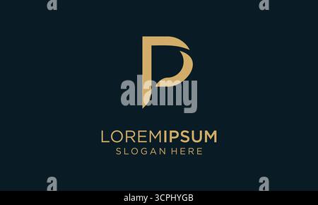 Creative Letter P-Logo-Vorlage für Business-Branding- und Style-Symbole Stock Vektor