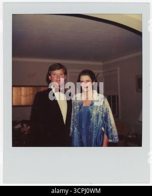 Polaroid-Momentaufnahme im Retro-Stil des 20. Jahrhunderts, USA Stockfoto