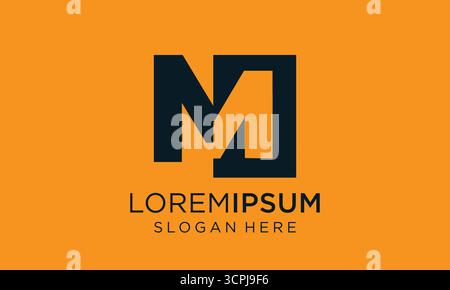 Eine kreative Letter M-Logo-Vorlage, die sich für Business-Branding, Corporate Identity und stilvolle visuelle Inspirationen eignet. Stock Vektor