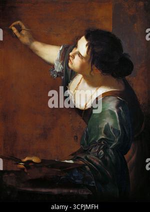 Artemisia Gentileschi, Selbstporträt als Allegorie der Malerei (La Pittura Stockfoto