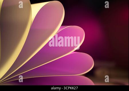 Blütenblätter weiche, sanfte Farben abstrakt Stockfoto