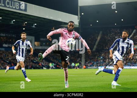 West Bromwich, Großbritannien. September 2025. Ricardo Pereira von Leicester City während des West Bromwich Albion vs Leicester City Sky Bet Championship Matches bei den Hawthorns, West Bromwich. Der Bildnachweis sollte lauten: James Baylis/Sportimage Credit: Sportimage Ltd/Alamy Live News Stockfoto