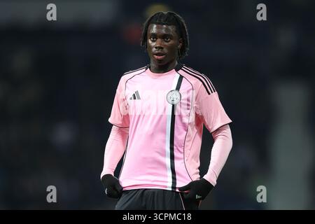West Bromwich, Großbritannien. September 2025. Jeremy Monga von Leicester City während des West Bromwich Albion vs Leicester City Sky Bet Championship Matches in den Hawthorns, West Bromwich. Der Bildnachweis sollte lauten: James Baylis/Sportimage Credit: Sportimage Ltd/Alamy Live News Stockfoto
