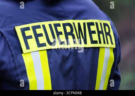 Feuerwehr-Blaulicht Feuerwehr in verschiedenen Bildern und Aktionen in Deutschland Feuerwehr-Blaulicht Feuerwehr in Deutschland Stockfoto