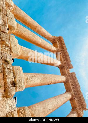 Baalbek Ruinen - Tempel des Jupiter Stockfoto
