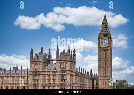 Big Ben und Houses of Parliament in London, Elizabeth Tower Stockfoto