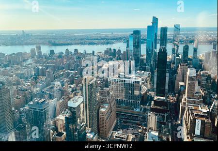 Blick auf Mannathan vom Empire State Building Stockfoto