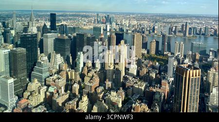 Blick auf Mannathan vom Empire State Building Stockfoto