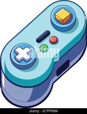 Isometrische Illustration des Zeichentrickspiels auf transparentem Hintergrund Stock Vektor