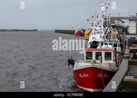 Schlendern Sie durch den Fischerhafen Stockfoto