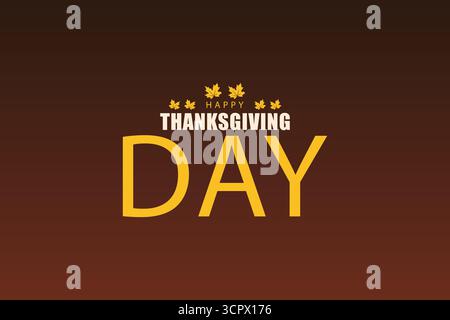 Thanksgiving Joy mit Familie Freunden und Essen Stock Vektor