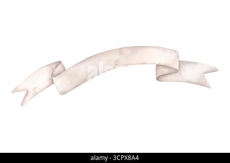 Geburtstagsparty Für Dinosaurier. Handgezeichnete Aquarellillustration mit Retro-Band für Text. Niedliche Cartoon-Elemente für Kinder. Stockfoto