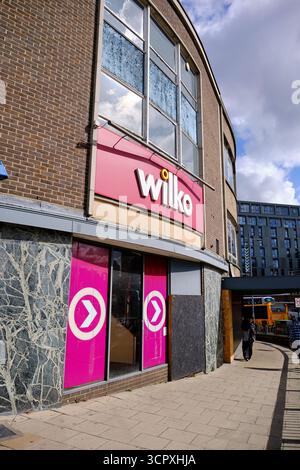 Ehemaliger Wilko-Laden in der Fußgängerzone Stephens Street, Norwich, Norfolk, Großbritannien, wurde nach der Verwaltung 2023 geschlossen Stockfoto