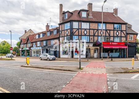 CHALFONT ST PETER, Vereinigtes Königreich – 21. SEPTEMBER 2025: Chalfont St Peter ist ein Dorf im Südosten von Buckinghamshire. Es ist in einer Gruppe von Dörfern, die CH genannt werden Stockfoto