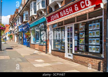 AMERSHAM, Großbritannien – 21. SEPTEMBER 2025: Amersham ist eine Marktstadt in Buckinghamshire in den Chiltern Hills. Amersham liegt 27 Meilen nordwestlich von Zentral-Lo Stockfoto