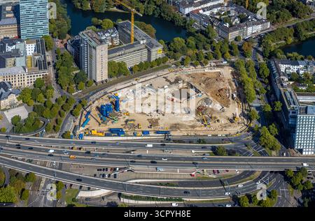 Luftbild, Baustelle Haroldstraße, Abriss des ehemaligen Innenministeriums und geplantes neues Verwaltungszentrum für die Landesverwaltung Nordrhein-Westfalen, Unterbilk, Düsseldorf, Ruhrgebiet, Nordrhein-Westfalen, Deutschland ACHTUNGxMINDESTHONORARx60xEURO *** Luftansicht, Baustelle Haroldstraße, Abriss des ehemaligen Innenministeriums und geplante neue Verwaltungszentrale für die Landesverwaltung Nordrhein-Westfalen, Unterbilk, Düsseldorf, Ruhrgebiet, Nordrhein-Westfalen, Deutschland ATTENTIONxMINDESTHONORARx60xEURO Stockfoto