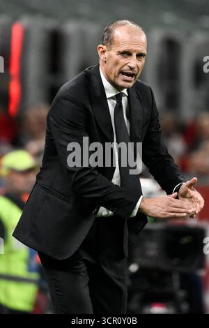 Mailand, Italien. September 2025. Während des Fußballspiels der Serie A 2025/2026 zwischen dem AC Mailand und dem SSC Napoli im San Siro Stadion in Mailand (Italien) am 28. September 2025. Quelle: Insidefoto/Alamy Live News Stockfoto