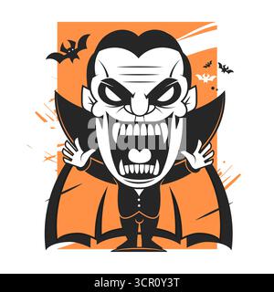 Fledermaus Silhouette Design als halloween Illustration, gruseliger Vektor mit transparentem Hintergrund, dunkle Illustration für halloween Stock Vektor