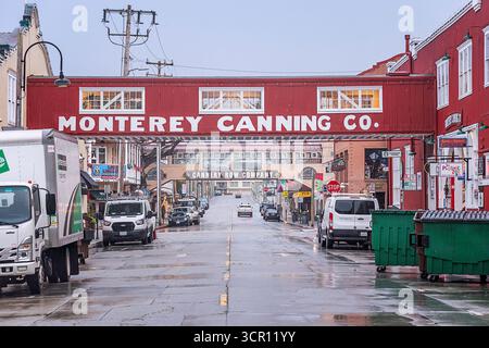 Monterey, KALIFORNIEN, USA – 24. September 2025: Cannery Row in Monterey, KALIFORNIEN. Stockfoto