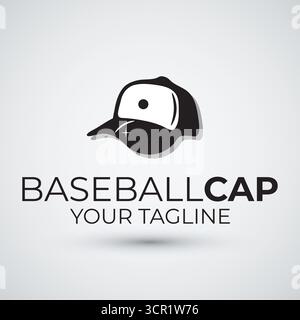 Baseballkappe Logo Vektor Design Vorlage Stock Vektor