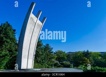 Luftbrückendenkmal Berlin am Platz der Luftbrücke in Tempelhof Stockfoto