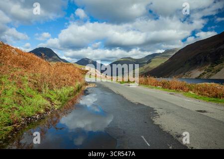 Herbstnachmittag im Wasdale Valley im Lake District National Park, Cumbria, England. Stockfoto