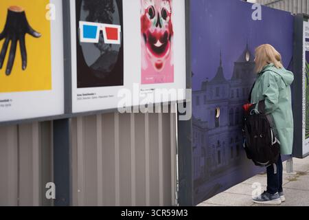 Warschau, Polen. September 2025. Arbeit am Wiederaufbau des Sächsischen Schlosses und des Schlosses Bruhl in Warschau, Polen, am 28. September 2025. (Foto: Weronika Kowalska/NurPhoto) Credit: NurPhoto SRL/Alamy Live News Stockfoto