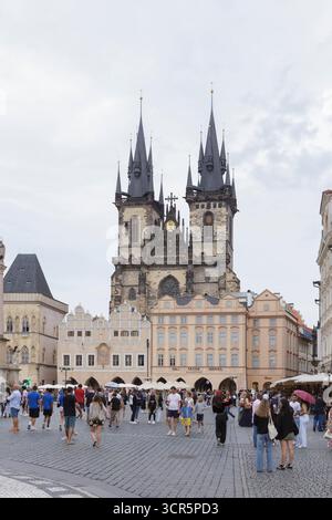 Church of Our Lady vor Tyn, Prag, Tschechische Republik Stockfoto