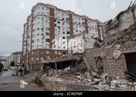 Kiew, Oblast Region, Ukraine. September 2025. Nach einem russischen Angriff auf die Ukraine am 28. September (Foto: © Gaby Schuetze/ZUMA Press Wire) NUR REDAKTIONELLE VERWENDUNG! Nicht für kommerzielle ZWECKE! Stockfoto