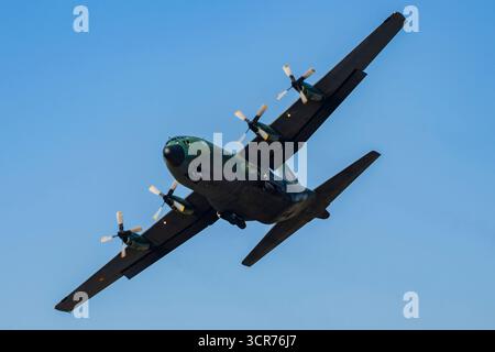 C-130 Hercules auf der BIAS Air Show 2025 in Bukarest, Rumänien Stockfoto