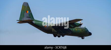 C-130 Hercules auf der BIAS Air Show 2025 in Bukarest, Rumänien Stockfoto