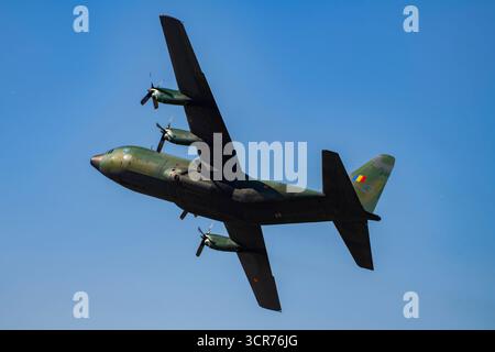 C-130 Hercules auf der BIAS Air Show 2025 in Bukarest, Rumänien Stockfoto