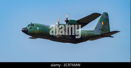 C-130 Hercules auf der BIAS Air Show 2025 in Bukarest, Rumänien Stockfoto