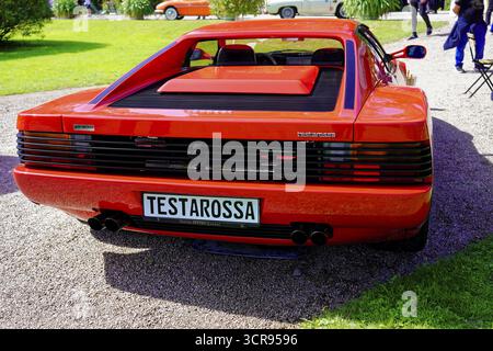 Ferrari Testarossa, Baujahr 1987, Oldtimer Classic, Gala International Concours d'Elegance Schwetzingen 2025, Deutschland, Europa, Rückansicht Stockfoto